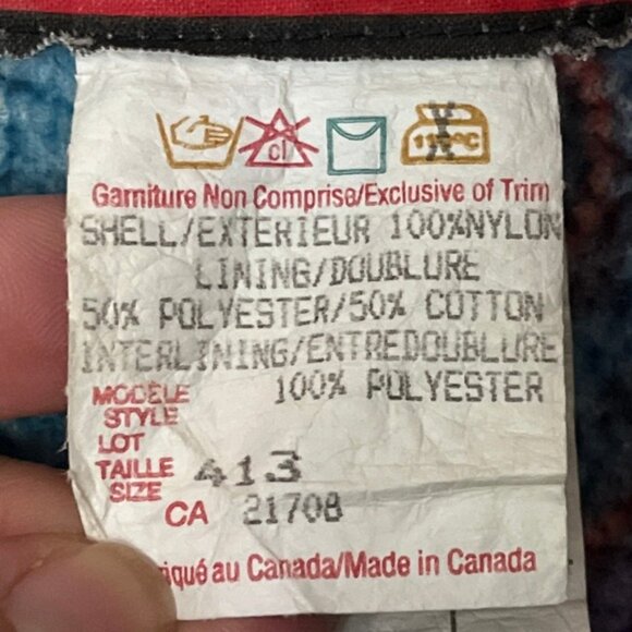 Vintage 90s Choko Heavy Duty Snowmobile Winter Coat Jacket Women's XXL Rare - Picture 9 of 12